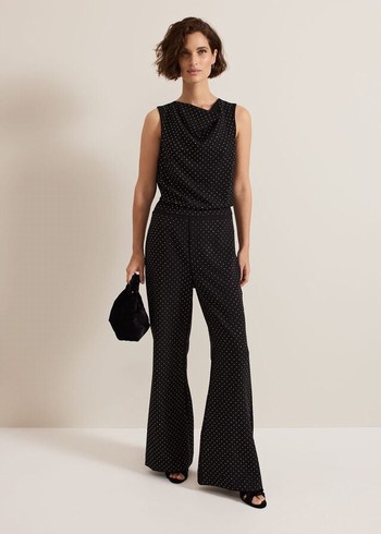 Phase Eight Samantha Hotfix Tailored Trousers Black Australia | ND1683079